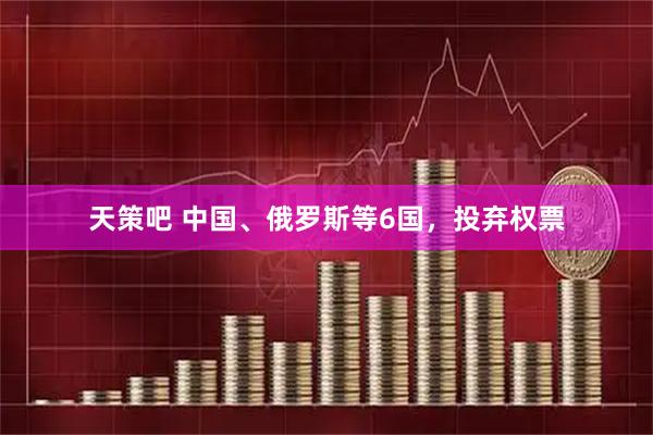 天策吧 中国、俄罗斯等6国，投弃权票