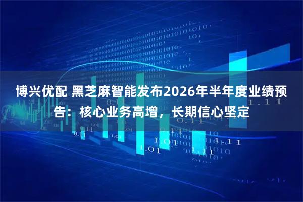 博兴优配 黑芝麻智能发布2026年半年度业绩预告：核心业务高增，长期信心坚定
